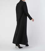 Black Blazer with Pinstripe Detailing