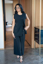 Black Blouse and Pants Set