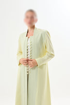 Butter Yellow Straight Abaya - Can be Customized in many colors