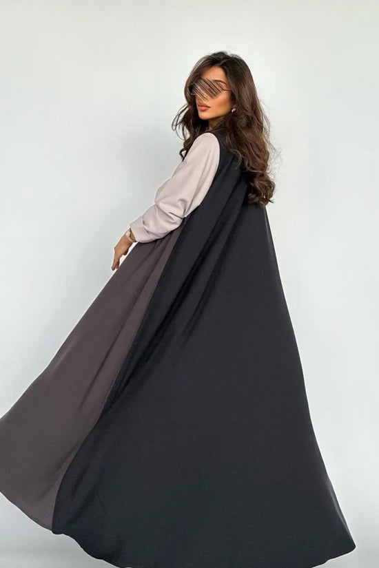 Contrast Panel Abaya