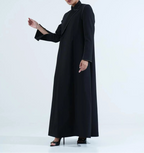 Hand-Embroidered Blazer Abaya