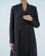 Classic Blazer Abaya with Double Vents