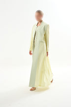 Butter Yellow Straight Abaya - Can be Customized in many colors