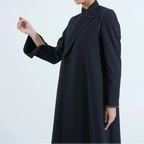 Hand-Embroidered Blazer Abaya