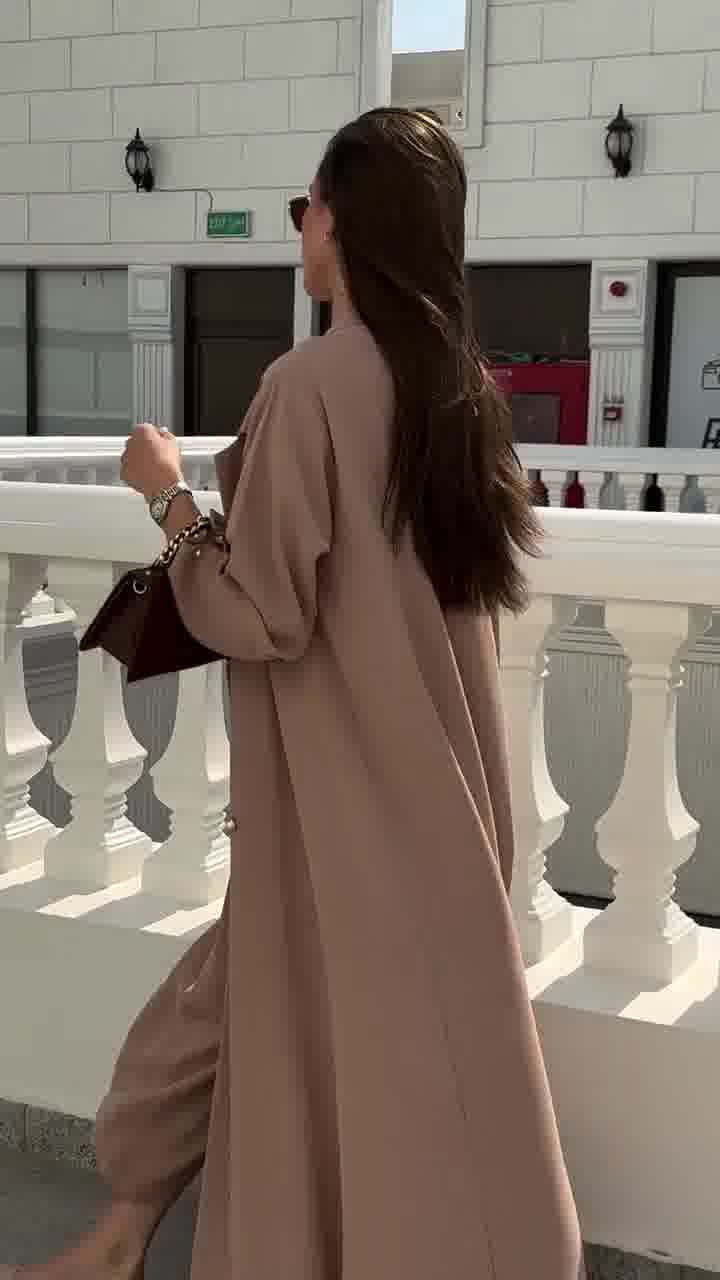 Long Blazer Abaya with Matching Pants and Shaila