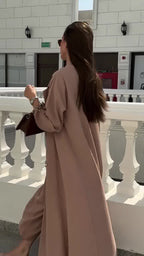 Long Blazer Abaya with Matching Pants and Shaila