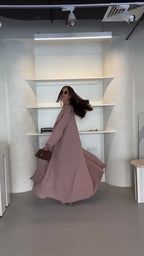 Long Blazer Abaya with Matching Pants and Shaila