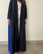 Double Shade Navy abaya with thread work