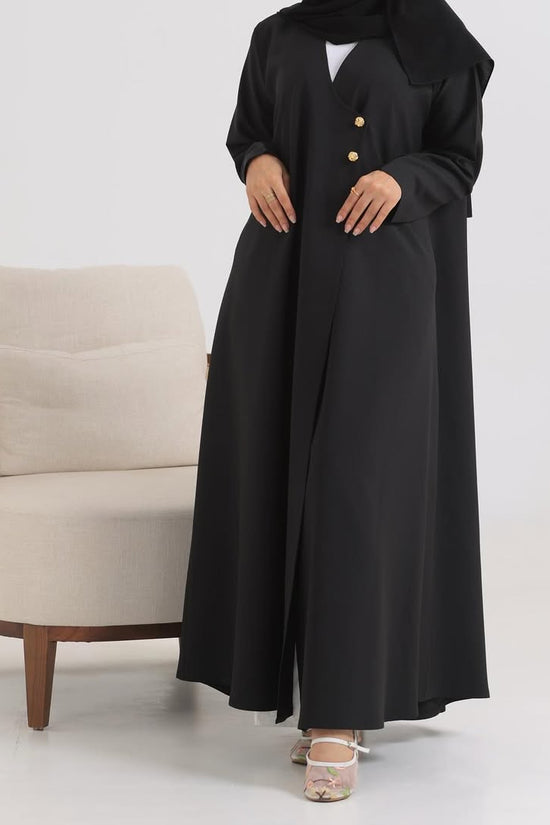 Black Crepe Cloche Abaya