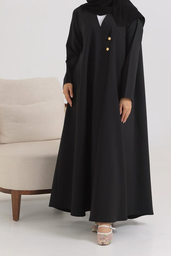 Black Crepe Cloche Abaya