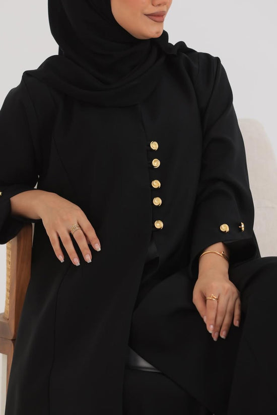 Black Crepe Abaya 010
