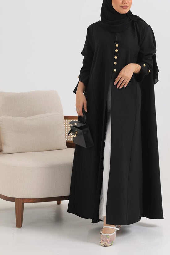 Black Crepe Abaya 010