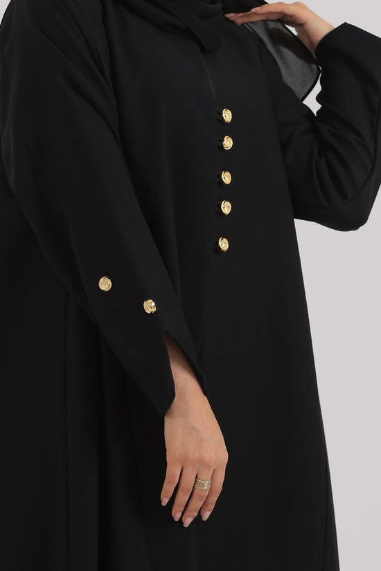 Black Crepe Abaya 010