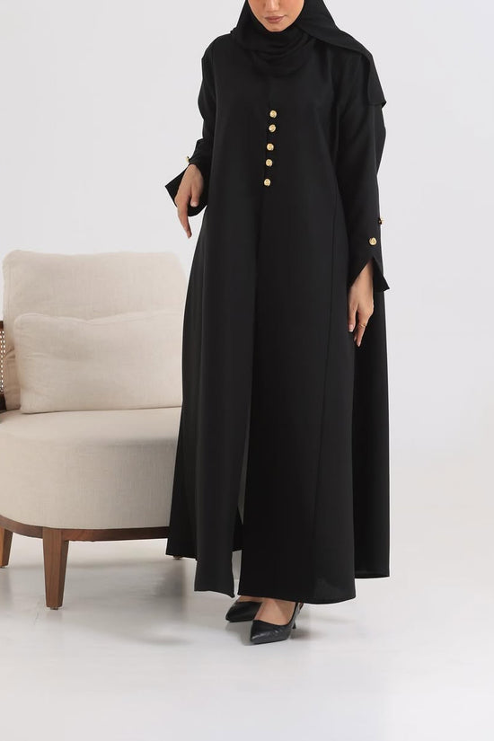 Black Crepe Abaya 010