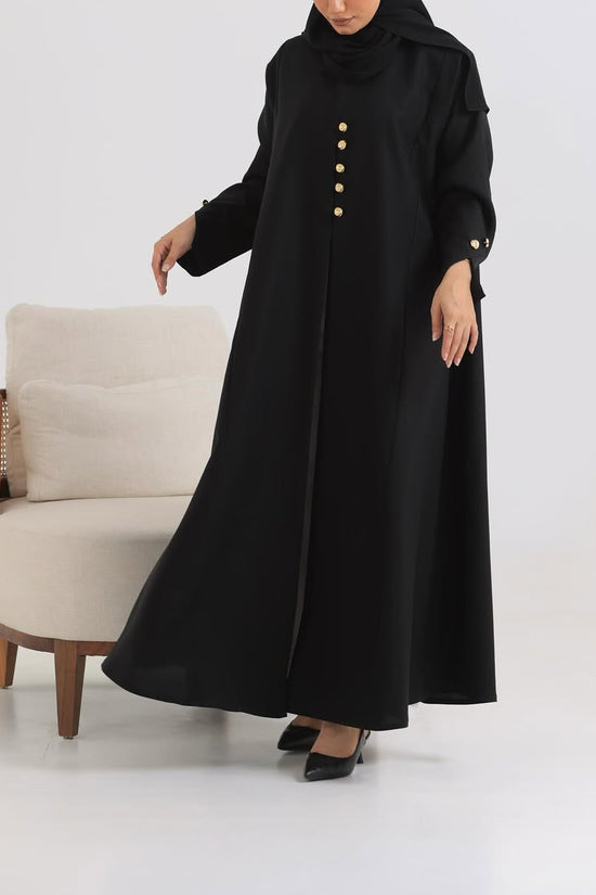 Black Crepe Abaya 010