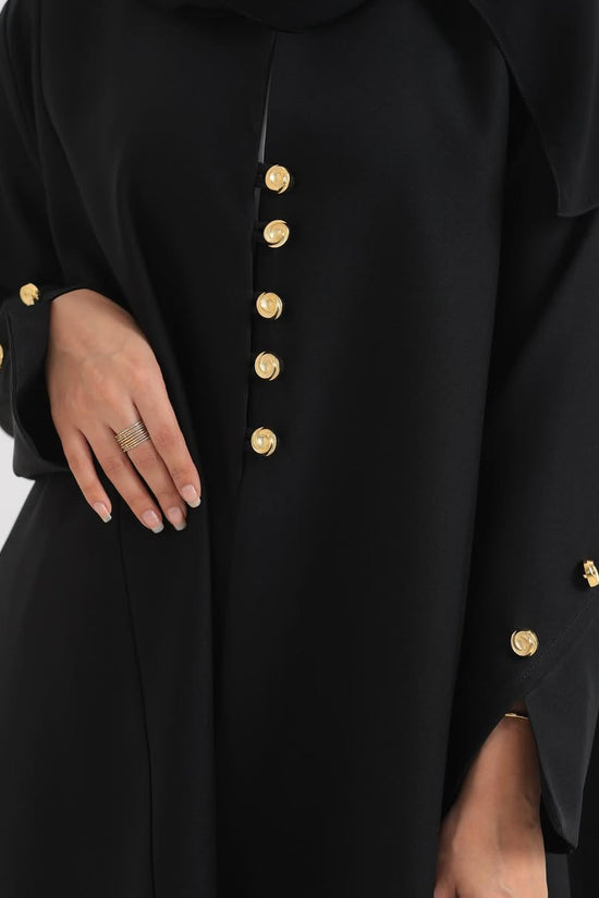 Black Crepe Abaya 010