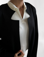 Black A cut Abaya with Shaila