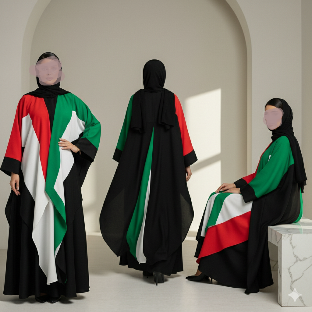 UAE National Day Abaya - Flag Design