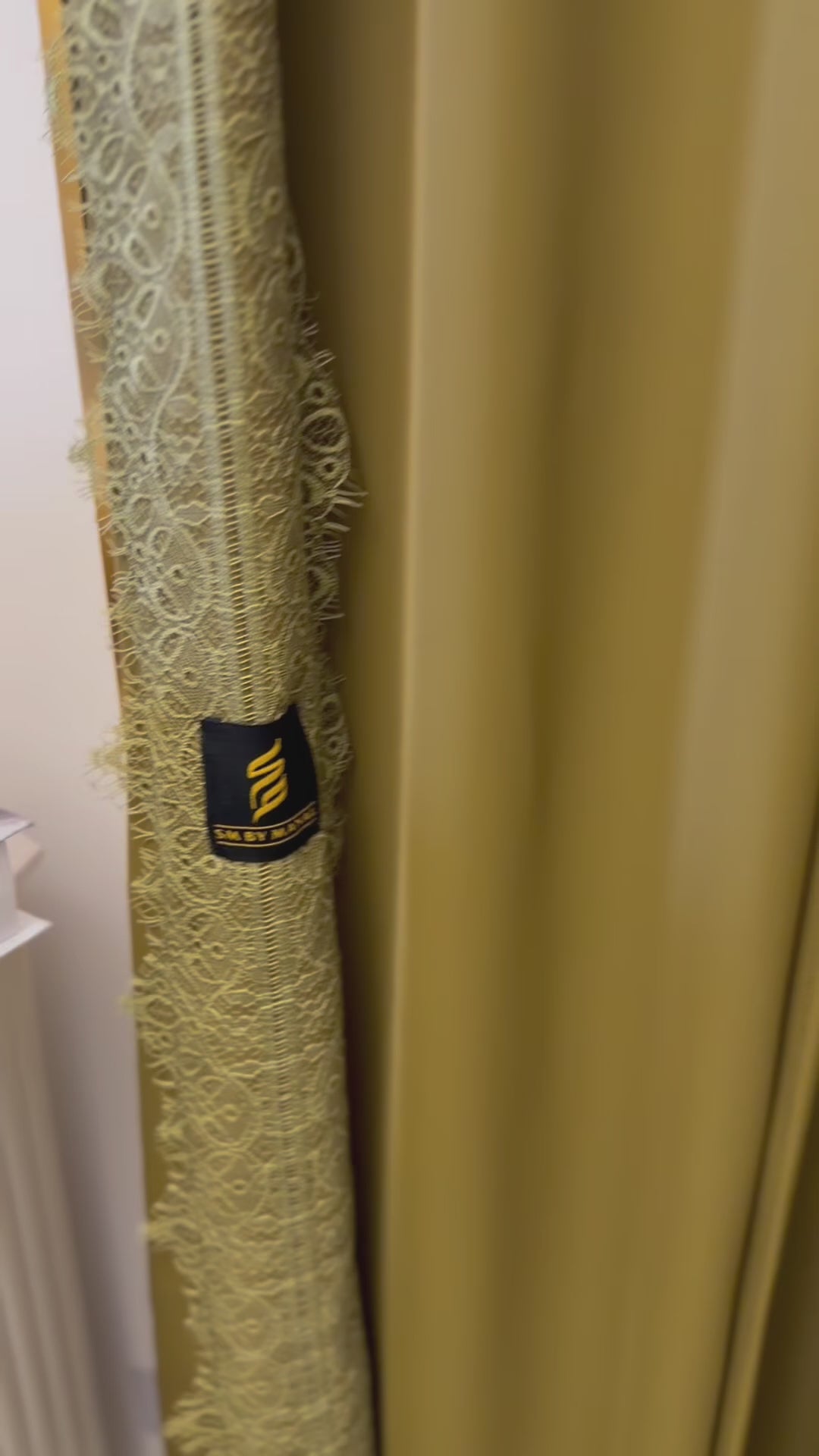 Olive Lace Abaya with Shaila