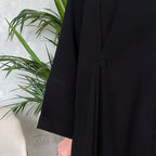 Black Plain Summer Abaya 013